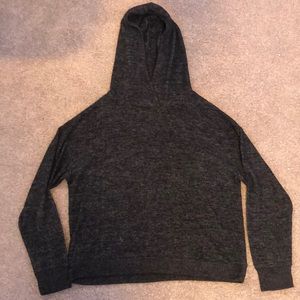grey hooded workshop republic clothing sweatshirt